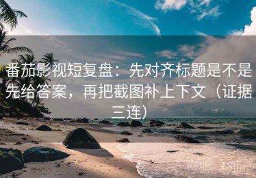 番茄影视短复盘：先对齐标题是不是先给答案，再把截图补上下文（证据三连）